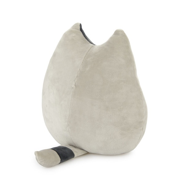Balvi Cojín Kitty gris blanco Forma de gato Suave y muy blando Poliéster