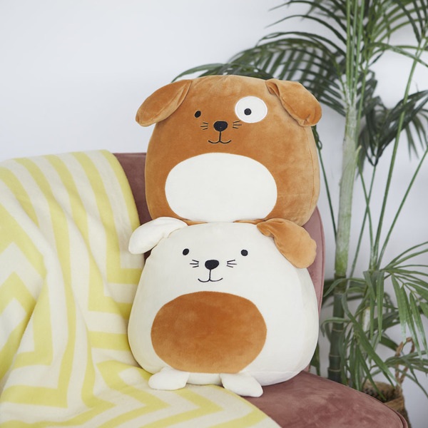 Balvi Coussin Woof! Couleur marron Très doux et mou PolyesterTRÈS DOUX