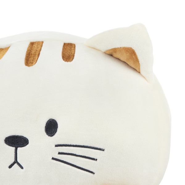 Balvi Cojín Kitty Blanco Forma de gato Suave y muy blando Poliéster