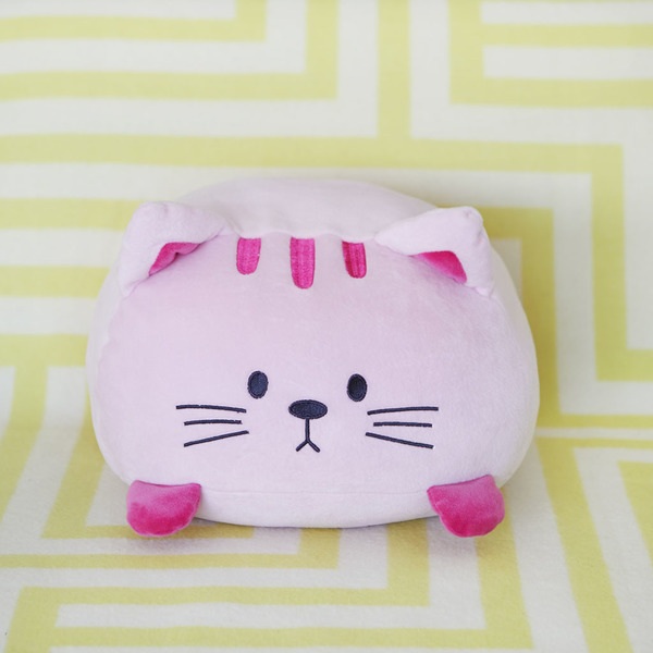 Balvi Kissen Kitty Pink In Katzenform Flauschig und weich Polyester