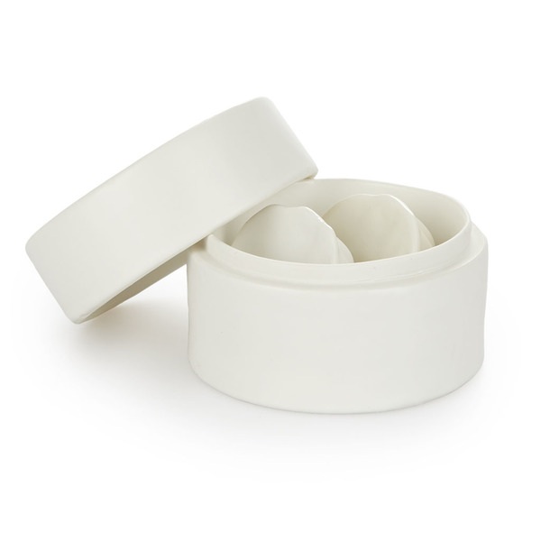 alvi Sushi set Mushiki Color blanco Recipiente para Soya con Soporte de Palillos en Forma de Vaporer