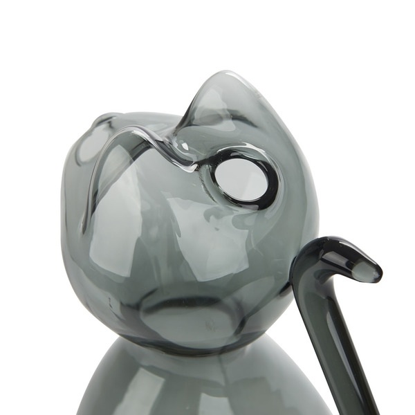 Balvi Water jar glass Meow Colour gray Cat shaped Capacity 1L Borosilicate
