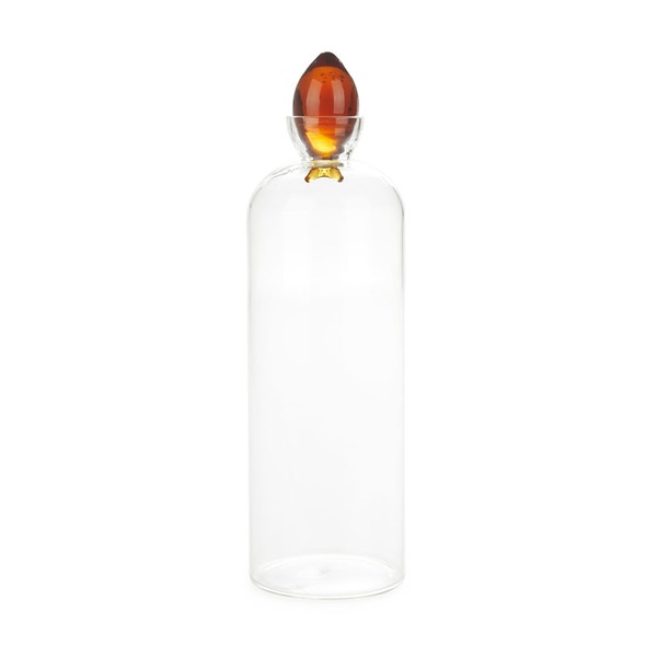 Balvi Botella de agua Gourami Color ámbar Con Tapón en Forma de Pez 1
