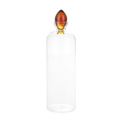 Balvi Botella de agua Gourami Color ámbar Con Tapón en Forma de Pez 1