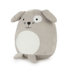 Balvi Cojín Woof! Color gris Forma de Perro Suave y Muy Blando Poliéster