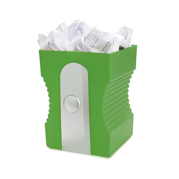 alvi Papierkorb Sharpener Farbe Grün Originell und lustig In Form eines Bleistiftspitzers Kunststoff