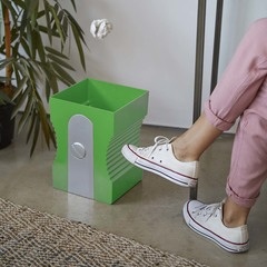 alvi Corbeille à papier Sharpener Couleur vert Original et amusant En forme de taille-crayon Plastiq