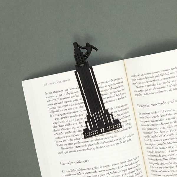 alvi Marcapáginas Kong Color negro Inspirado en la Famosa Novela King Kong Divertido Regalo para lec