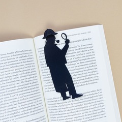 alvi Segnalibro Sherlock Colore nero Ispirato al famoso romanzo Sherlock Regalo divertente per letto