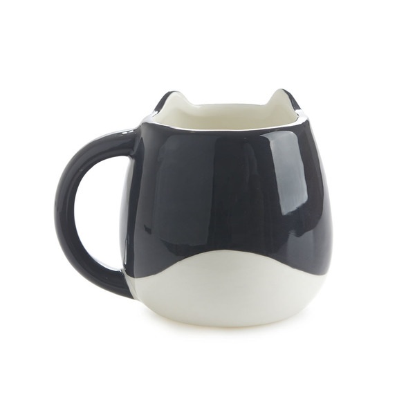 alvi Mug Kitty Couleur blanc Tasse en forme de tête de chat Capacité de 400 ml Passe au lave-vaissel