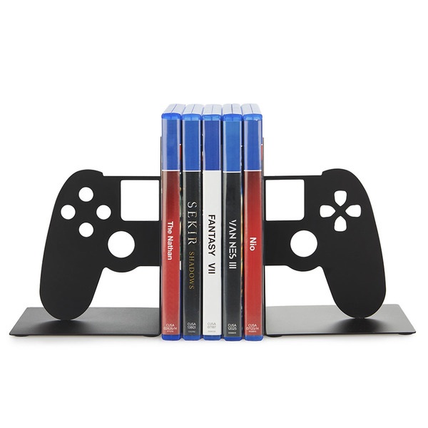 alvi Soporte videojuegos Joypad Color negro Sujetador de Videojuegos Para Estanteria con Forma de Ma