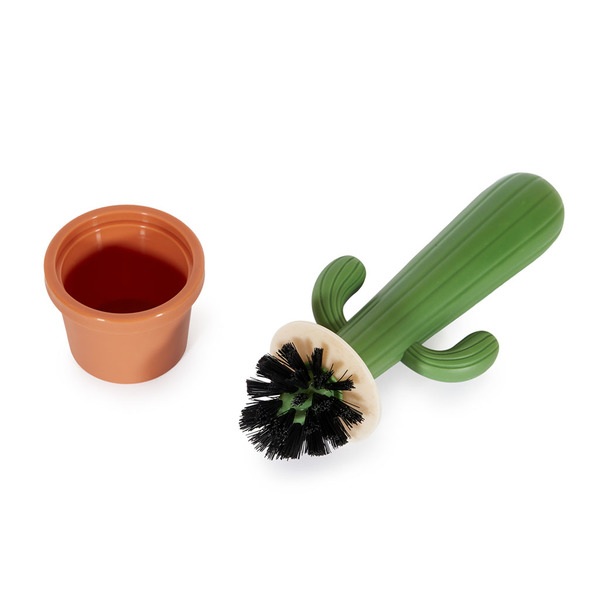 alvi Dish brush Cactus Colour green Cactus-shaped brush with support to clean plates, pots, pans and