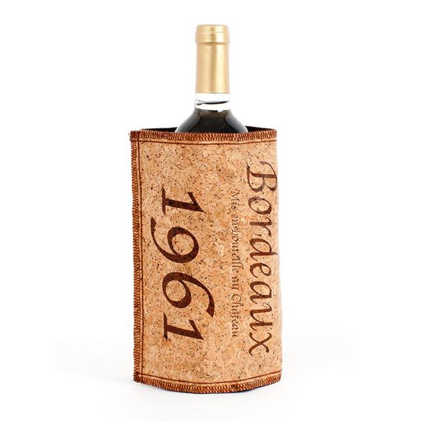 Balvi Weinkühler Cork Farbe Braun im Weinkorken-Design Nylon 21 x 40 x 0,3 cmEINFACH ZU BENUTZEN