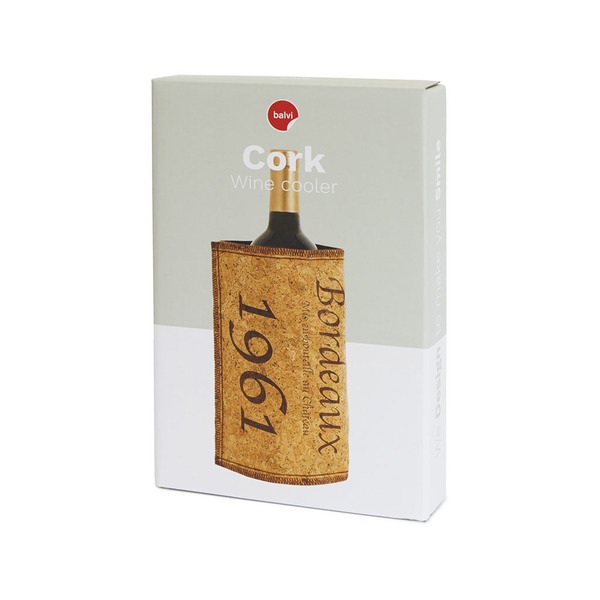Balvi Weinkühler Cork Farbe Braun im Weinkorken-Design Nylon 21 x 40 x 0,3 cmEINFACH ZU BENUTZEN