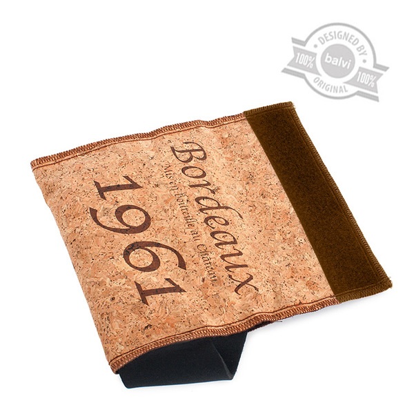 Balvi Weinkühler Cork Farbe Braun im Weinkorken-Design Nylon 21 x 40 x 0,3 cmEINFACH ZU BENUTZEN