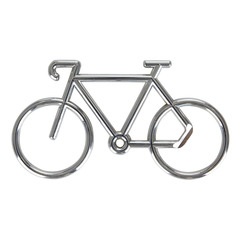 Balvi Bottle opener Tourmalet Colour silver Bicycle-shaped Metal