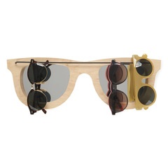 Balvi Brillenhalter Lunettes Lustiges Design in Form einer Sonnenbrille Holz