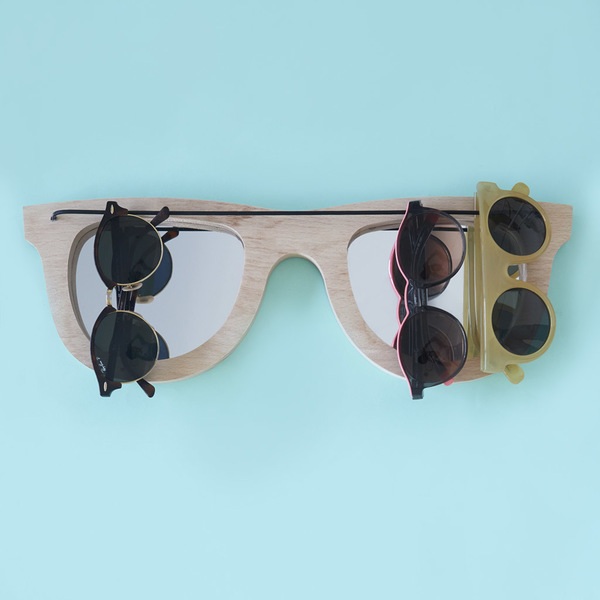 Balvi Soporte gafas Lunettes Divertido diseño en forma de gafas de sol Madera