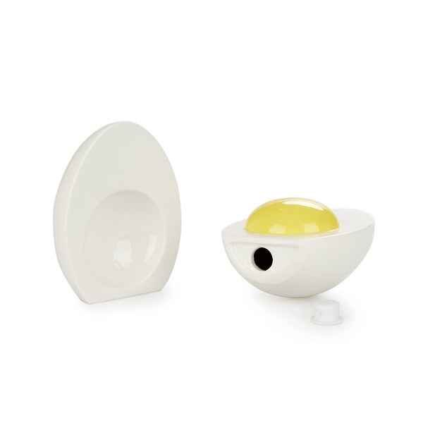 Balvi Set sal & pimienta Uovo L Color blanco En forma de huevo Porcelana