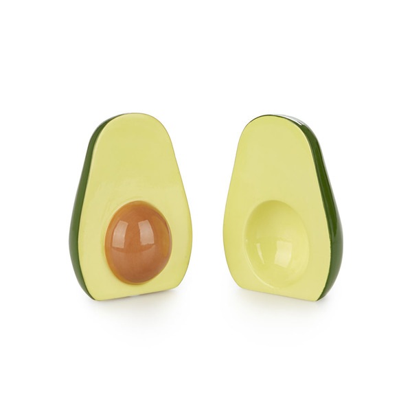 Balvi Set sel & poivre Avocado Couleur vert Avocat Porcelaine