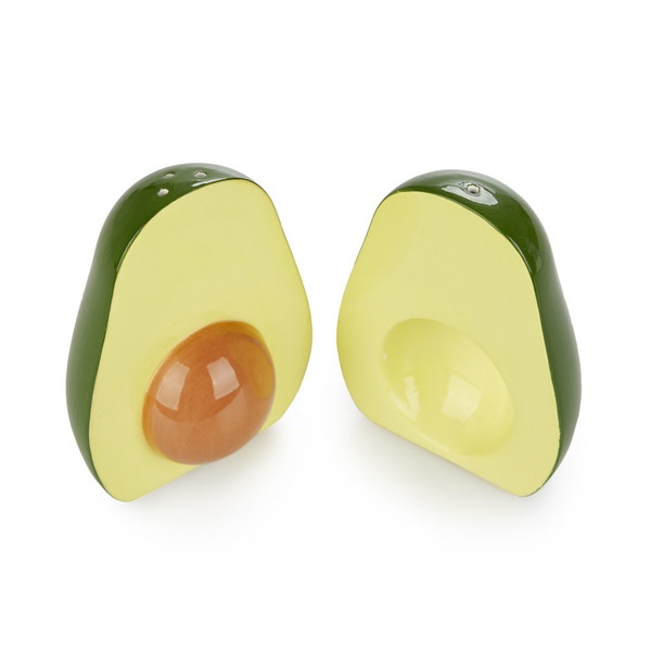 Balvi Set sel & poivre Avocado Couleur vert Avocat Porcelaine