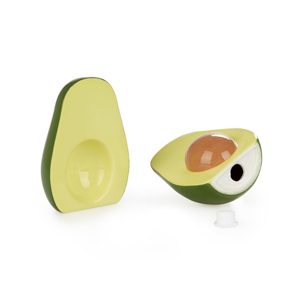 Balvi Set sel & poivre Avocado Couleur vert Avocat Porcelaine