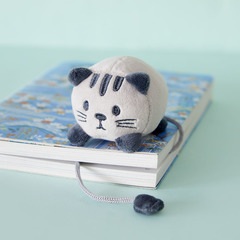 Balvi Bookmark Kitty Colour gray In the shape of a cat Polyester