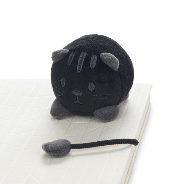 Balvi Marcapáginas Kitty Color negro Divertido punto de libro en forma de gato Poliéster