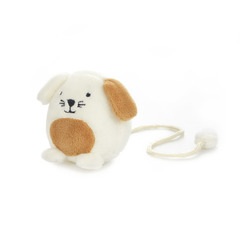 Balvi Marque-page Woof Couleur blanc Point de livre drôle sous la forme d'un chien Polyester