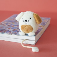 Balvi Marque-page Woof Couleur blanc Point de livre drôle sous la forme d'un chien Polyester