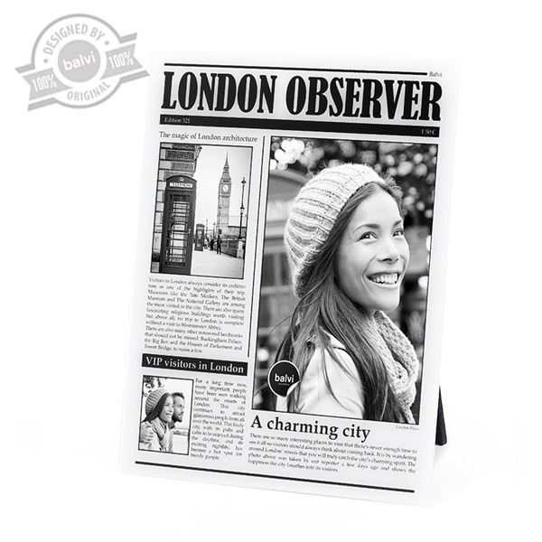 alvi Frame Madrid Observer White colour personalized photo travel Madrid Acrylic 23x18x0,8 cmFUN AND