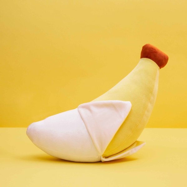 Balvi Kissen Fluffy Banana Farbe Gelb Kissen in Form einer Banane Polyester