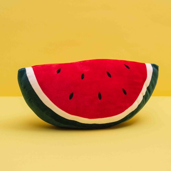 Balvi Kissen Fluffy Watermelon Farbe Rot Kissen in Form einer Wassermelone Polyester