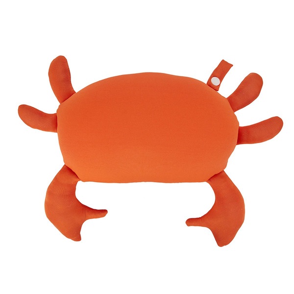 Balvi Cojín veraniego Summer Crab Color rojo Almohada en forma de cangrejo Poliéster