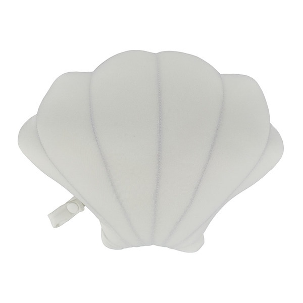 Balvi Cojín veraniego Summer Shell Color blanco Almohada en forma de concha de mar Poliéster