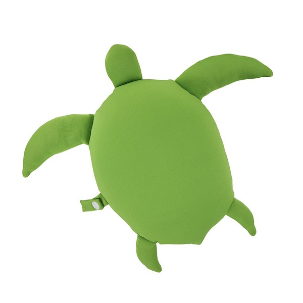 Balvi Cojín veraniego Summer Turtle Color verde Almohada en forma de tortuga de mar Poliéster