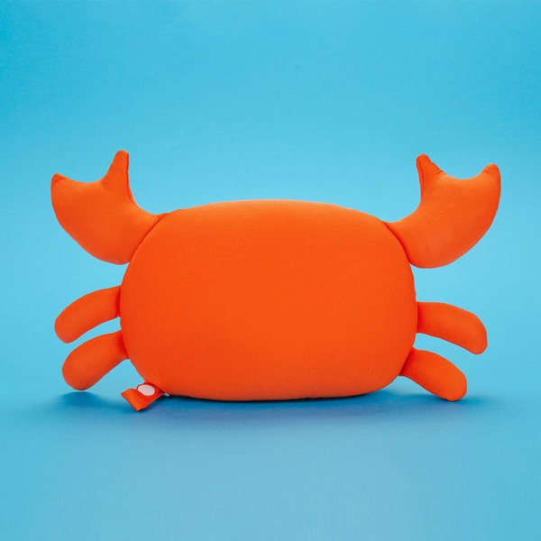 Balvi Cojín veraniego Summer Crab Color rojo Almohada en forma de cangrejo Poliéster