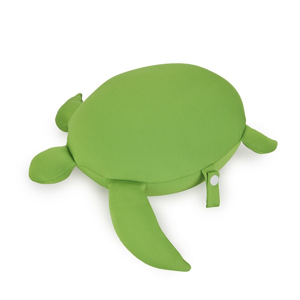 Balvi Cojín veraniego Summer Turtle Color verde Almohada en forma de tortuga de mar Poliéster