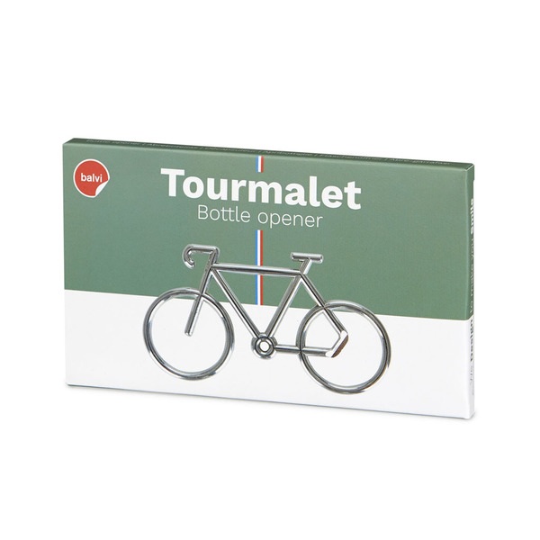 Balvi Décapsuleur Tourmalet Couleur argent En forme de vélo Métal