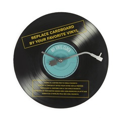 Balvi Horloge murale Soundtracks Couleur noir Vinyle non inclus Mettez votre disque LP préféré