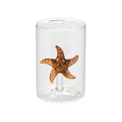 Balvi Salero Starfish Color ámbar Figura en forma de estrella de mar Borosilicato