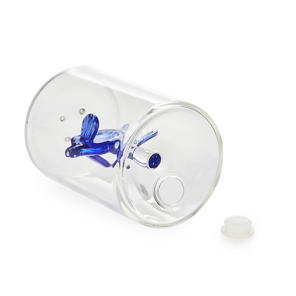 Balvi Salero Fish Color azul Con figura en forma de pez Borosilicato