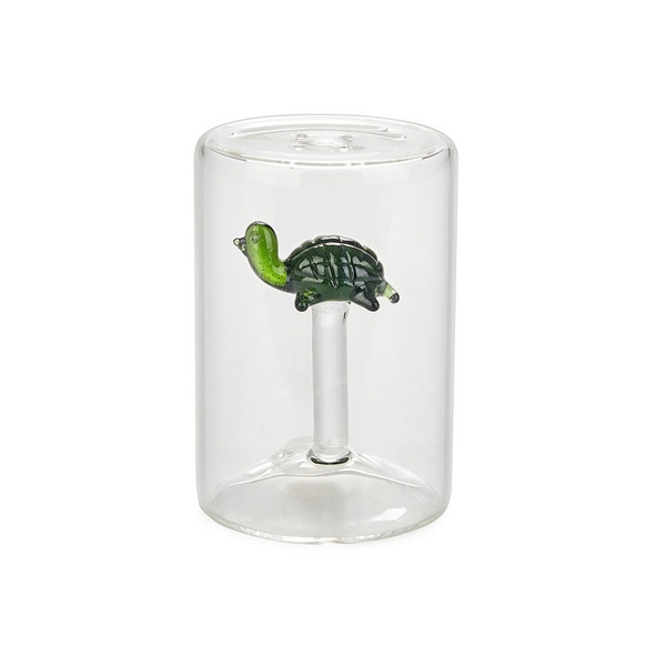 Balvi Salero Turtle Color verde Con figura en forma de tortuga marina Borosilicato