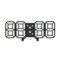 Balvi Réveil digital Couleur noir Réveil des années 80 Plastique ABS 8,5x21,3x3,5 cm