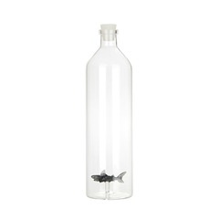 alvi Bottle Atlantis Shark Gray colour Glass bottle with a shark -shaped figure inside 30x8,5x8,5 cm