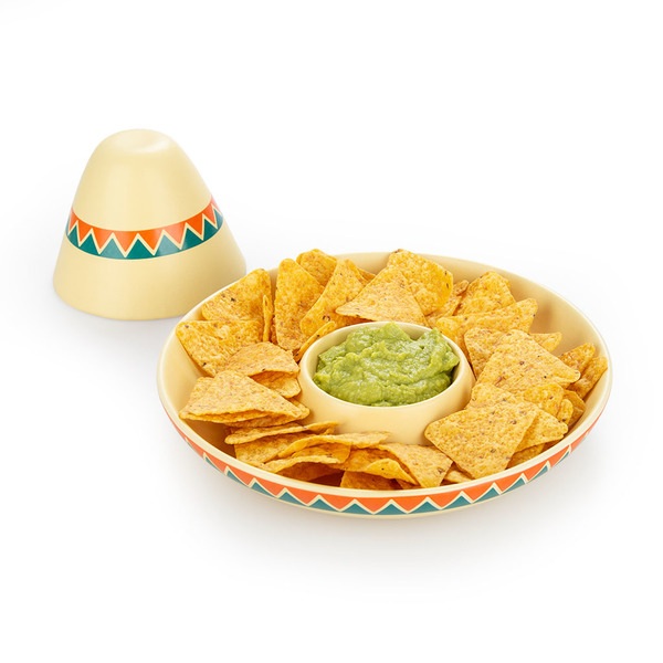 alvi Piatto per nachos The Mexican Colore giallo Sombrero messicano - Piatto a forma di sombrero mes