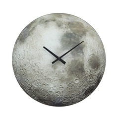 Balvi Horloge murale Gibbous Couleur Gris Horloge murale différente Verre 30cm