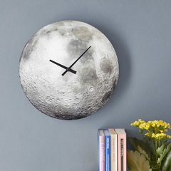 Balvi Horloge murale Gibbous Couleur Gris Horloge murale différente Verre 30cm