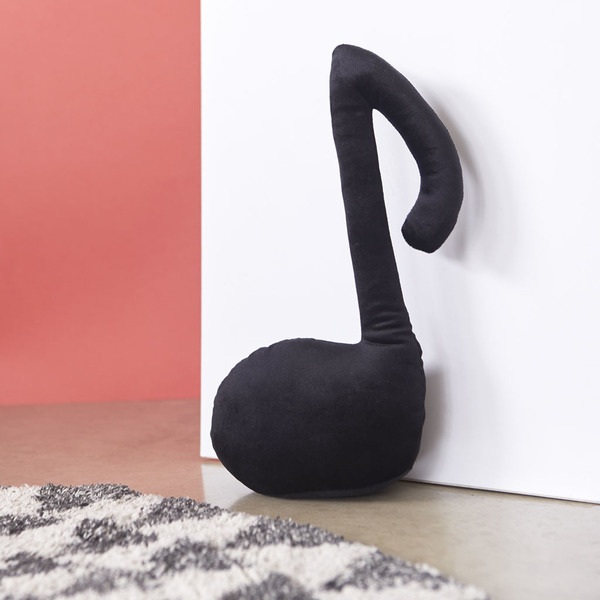 Balvi Door stopper Tune Black colour The door stopper more melodic Polyester 30x20x9 cm