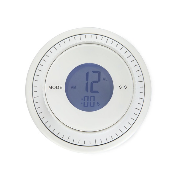 alvi Minutero & Reloj Combi Color blanco Un reloj combi que lo hace casi todo Plástico 9,5x9,5x3,4 c